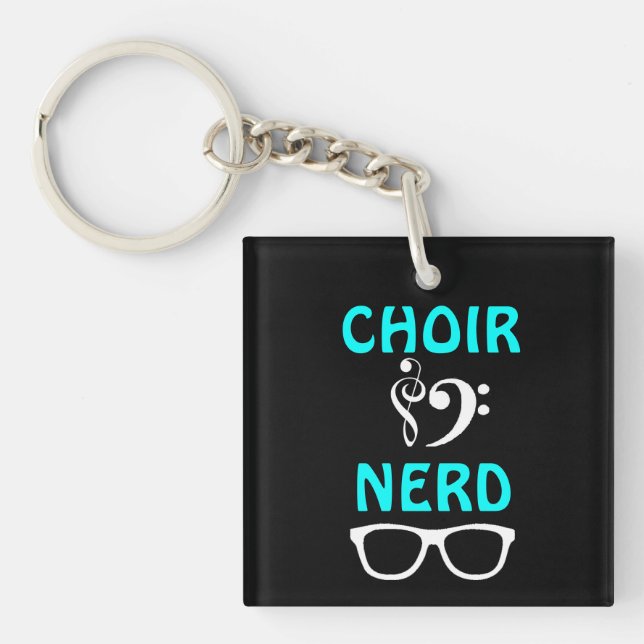 Choir Nerd Key Ring (Front)