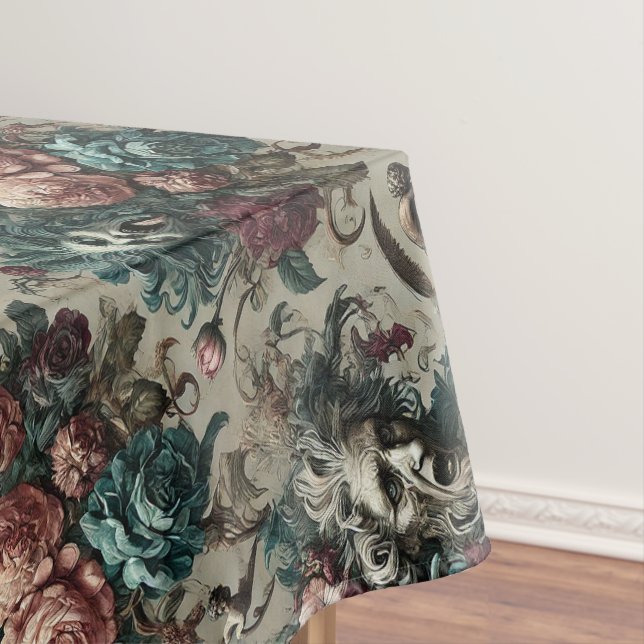 Choir of an Unholy Accord – Gothic Large Pattern Tablecloth (In Situ)