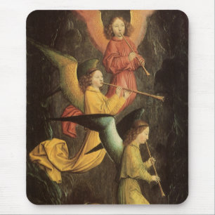 Choir of Angels by Simon Marmion, Renaissance Art Mouse Mat