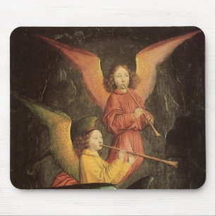 Choir of Angels by Simon Marmion, Renaissance Art Mouse Mat