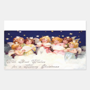 Choir of Angels Rectangular Sticker