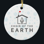 Choir of the Earth Logo - Winter Christmas - Ceramic Tree Decoration<br><div class="desc">Celebrate the joy of music and togetherness this winter season with this Choir of the Earth ceramic ornament, new for 2024. Adorned with delicate snowflakes, this versatile decoration is perfect for brightening your home during Christmas, Hanukkah, or any winter celebration. Ideal for Choir of the Earth members, it makes a...</div>