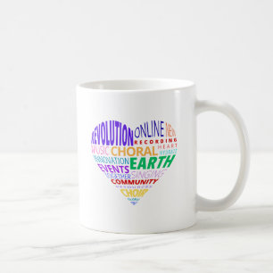 Choir of the Earth Word Cloud Coffee Mug