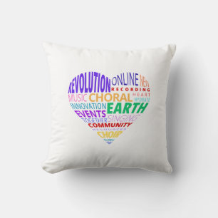 Choir of the Earth Word Cloud Cushion