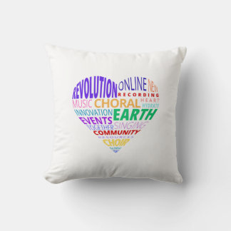 Choir of the Earth Word Cloud Cushion