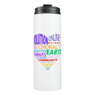 Choir of the Earth Word Cloud Thermal Tumbler