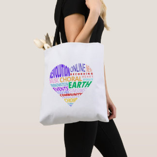 Choir of the Earth Word Cloud Tote Bag