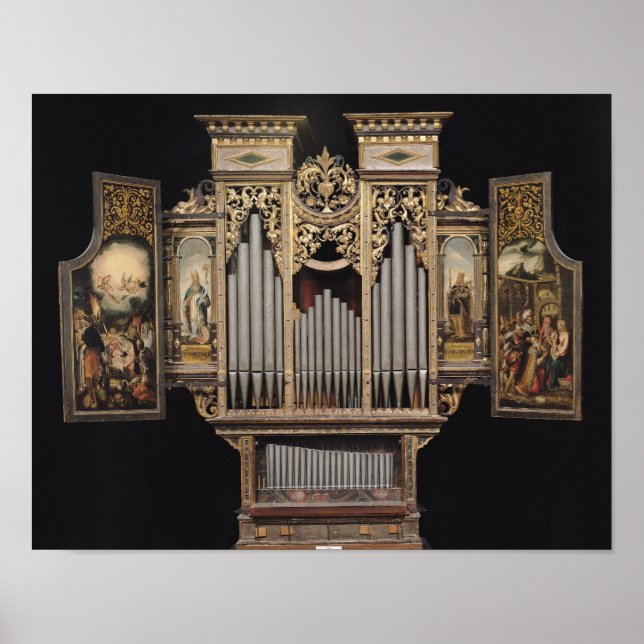 Choir organ with open panels poster (Front)