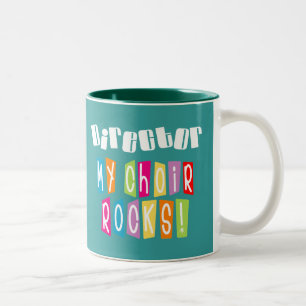 Choir Rocks Director Two-Tone Coffee Mug