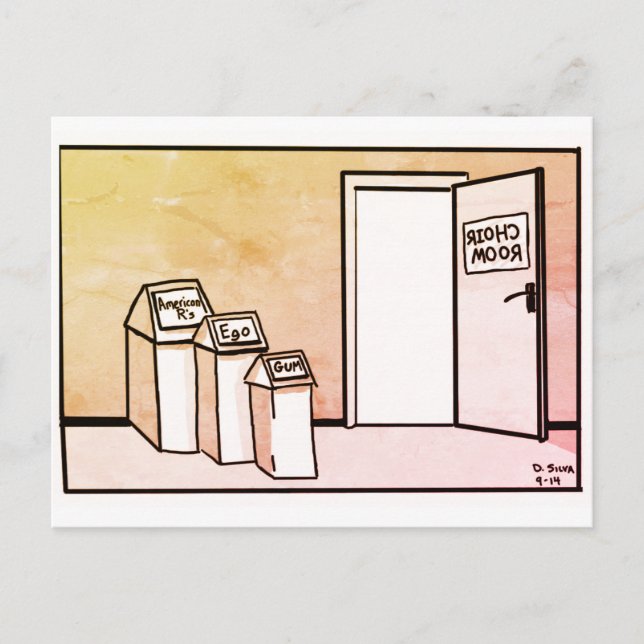 Choir Room post card (Front)