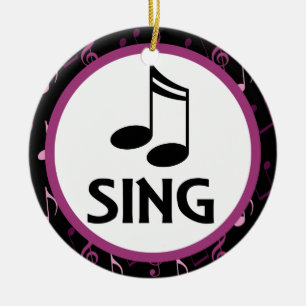 Choir Sing Music Christmas Keepsake Ornament