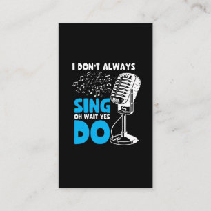 Choir Singer Karaoke Queen Musician Music Lover Business Card