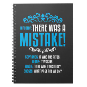 Choir Singer Musical Music Director Soprano Alto T Notebook