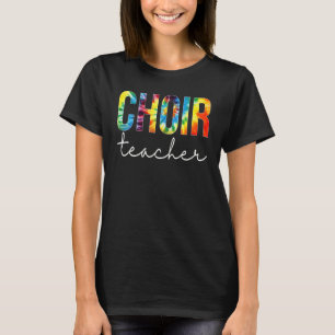 Choir Teacher Tie Dye Appreciation Day Hello Back T-Shirt