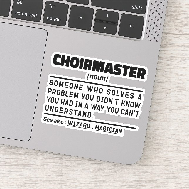 Choirmaster Noun Definition Choir Director Funny (Detail)