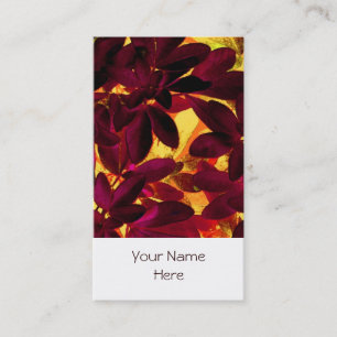 Choisya Autumn business card white portrait