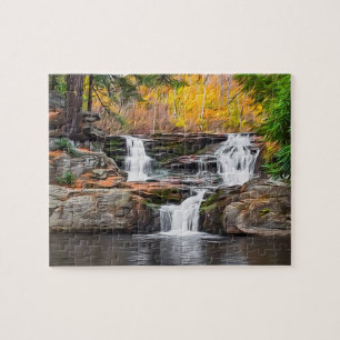 Choke Creek Falls - Autumn 2018 8"x10" Jigsaw Puzzle