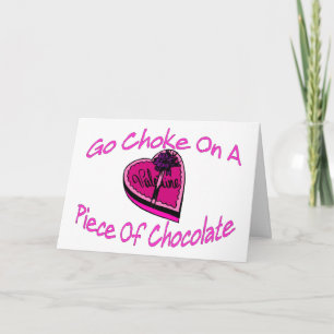 Choke On Chocolate Valentine Holiday Card
