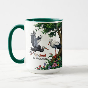 Choked by Progress – Eco Awareness Mug