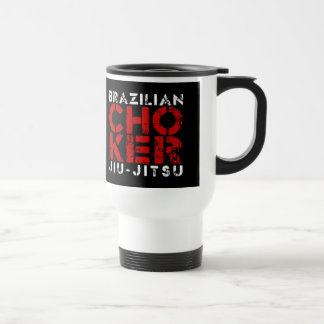 CHOKER - I Love Brazilian Jiu-Jitsu v03, White Travel Mug