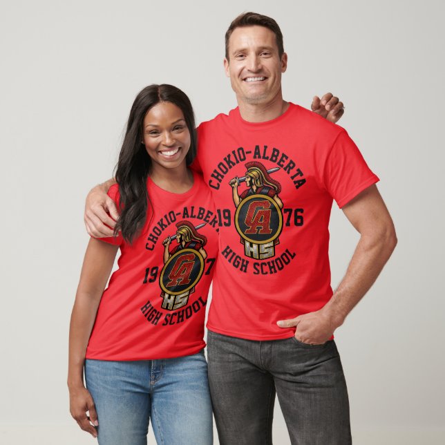 Chokio-Alberta Spartans Class of 1976 front T-Shirt (Unisex)