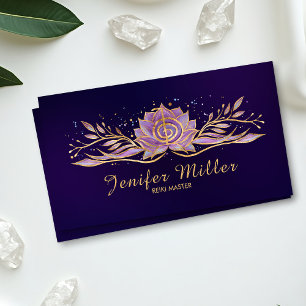Choku Rei Lotus Gold and Gentle Pastels Business Card