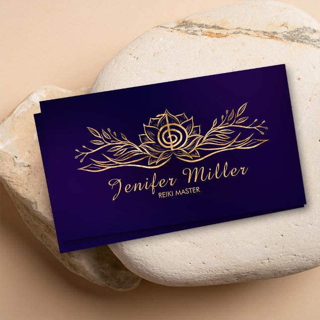 Choku Rei  Lotus Golden Drawing  Business Card (Creator Uploaded)