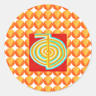 CHOKURAY : CHO KU RAY Reiki Healing Symbol Classic Round Sticker