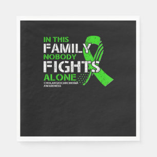 Cholangiocarcinoma Awareness - American Flag Green Napkin