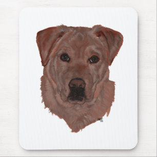 Cholcolate Brown Labrador Retriever Mouse Mat