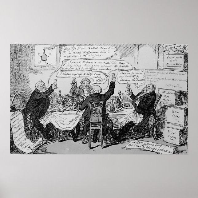 Cholera Consultation at Central Board of Poster (Front)