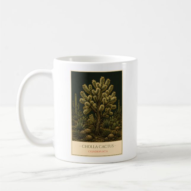 Cholla Cactus Coffee Mug (Left)