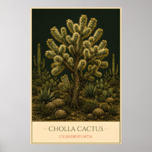 Cholla Cactus Poster