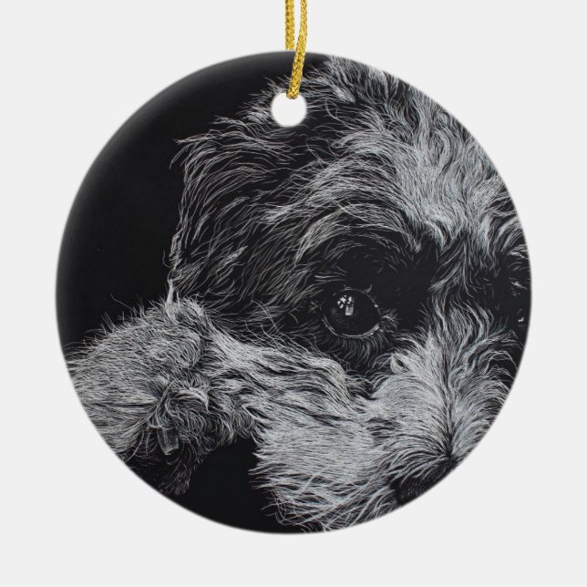 Cholly Ceramic Tree Decoration (Front)