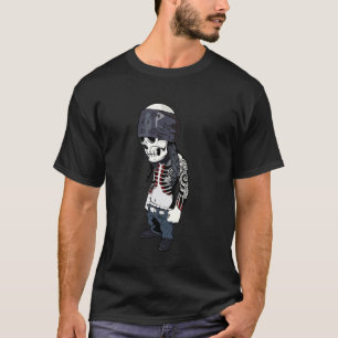 Cholo Chicano Homie Cool Mexican Gangster Skeleton T-Shirt