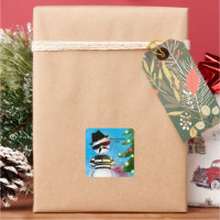 Cholo Snowman Foo Christmas Tree Lights Snow