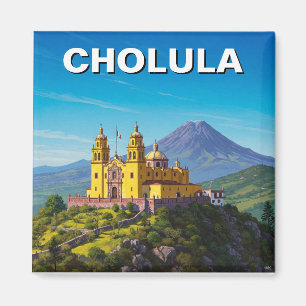 Cholula Mexico Travel Magnet
