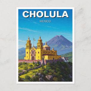 Cholula Mexico Travel Postcard