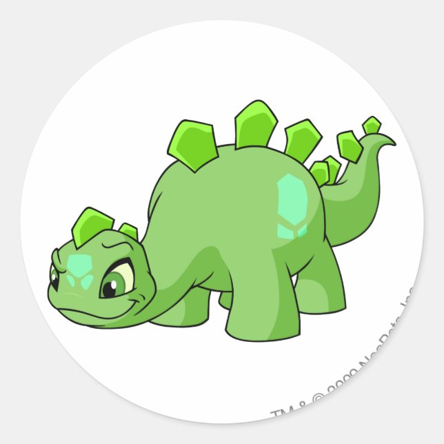 Chomby Green Classic Round Sticker (Front)