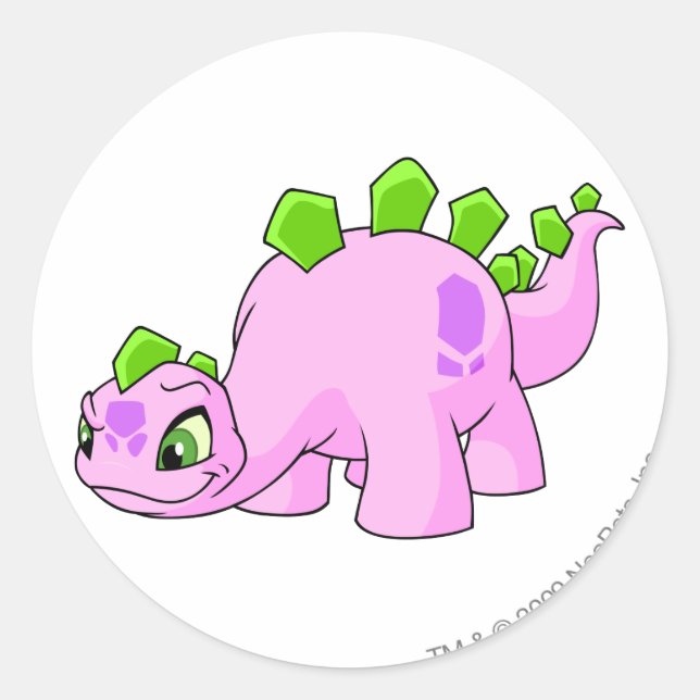 Chomby Pink Classic Round Sticker (Front)