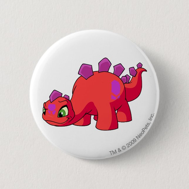 Chomby Red 6 Cm Round Badge (Front)