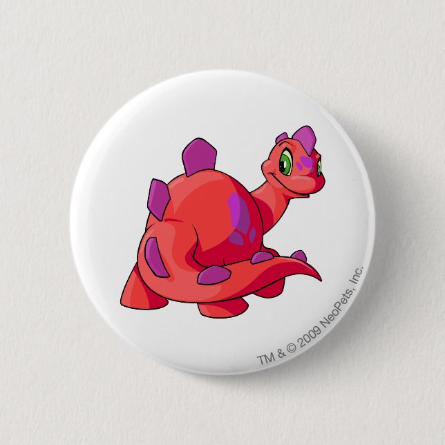 Chomby Red 6 Cm Round Badge (Front)
