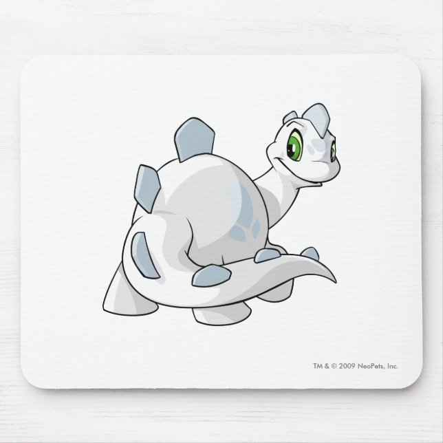 Chomby White Mouse Mat (Front)