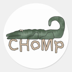 Chomp Alligator  Classic Round Sticker