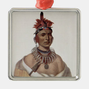 Chon-Ca-Pe or 'Big Kansas', an Oto Chief Metal Tree Decoration