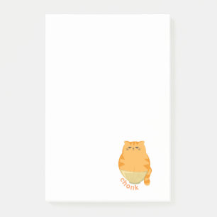 Chonk Cat in a Bowl Post-it Notes