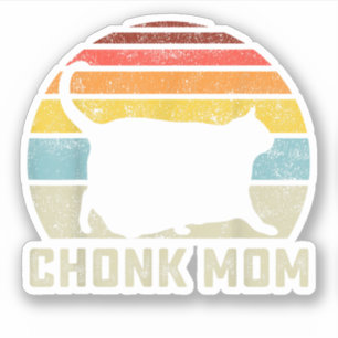 Chonk Cat Mum Scale Meme Funny Retro Style Mummy C