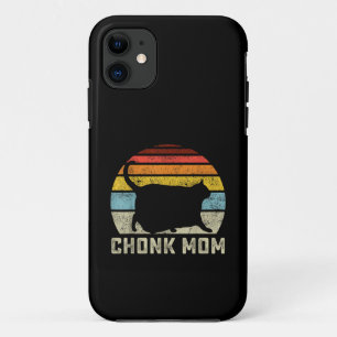 Chonk Cat Mum Scale Meme Funny Retro Style Mummy C iPhone 11 Case
