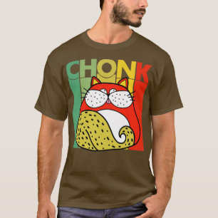Chonk Cat Retro Style Fat Cat Vintage T-Shirt