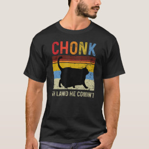 Chonk Cat Scale Meme Funny Retro Style Vintage Cat T-Shirt